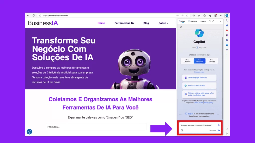 Captura-de-tela-mostrando-uma-pergunta-sendo-digitada-na-caixa-de-chat